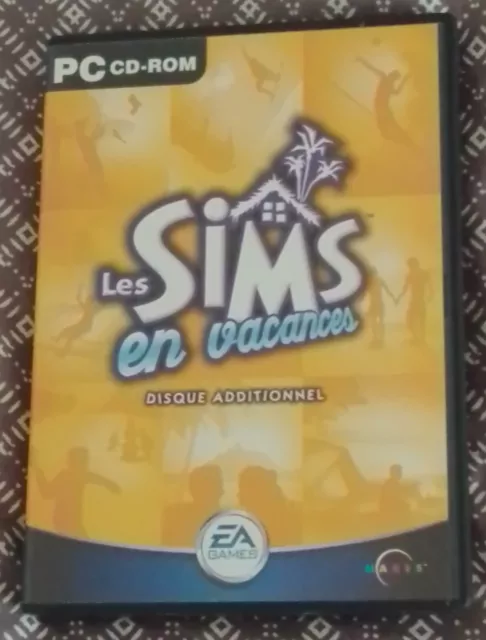 Les Sims 1 En Vacances extension PAS DE CLE CD - Jeu PC Ordinateur FR TBE