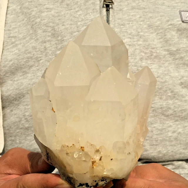 3.1lb Beautiful Natural White Quartz Crystal Cluster Rough Healing Specimen