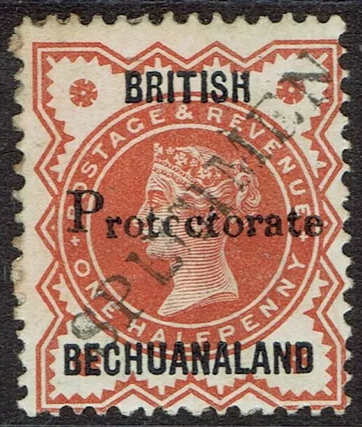 Bechuanaland 1888 Qv Protectorate 1/2D Specimen