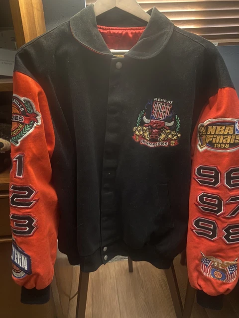 CHICAGO BULLS 3-PEAT CHAMPIONSHIP GENUINE LEATHER JACKET – Jeff Hamilton Shop