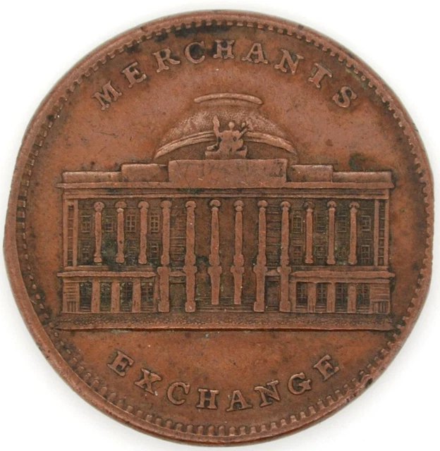 1837 New York City Hard Times Token Merchants Joint Stock Exchange