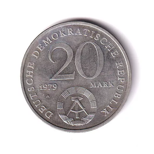 DDR 20 Mark-Münze 1979A-30 Jahre DDR