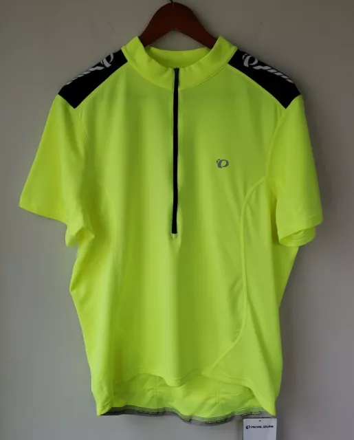 Pearl Izumi Cycling T-Shirt Half Zip High Visibility Size Large