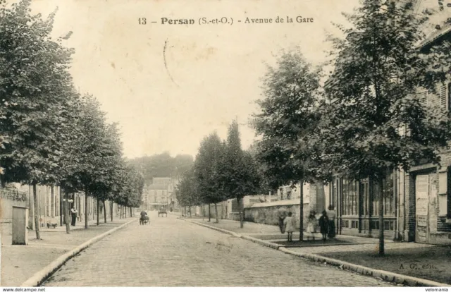 13521 cpa 95 Persan - Avenue de la Gare