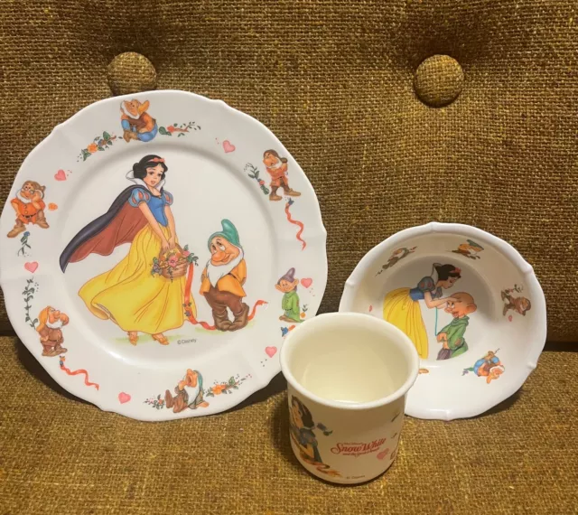 Disney Snow White and the Seven Dwarfs Dish Set Selandia Disney