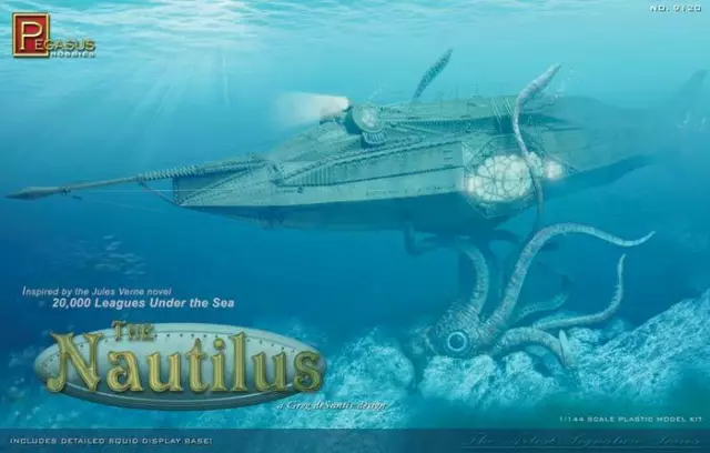 Pegasus Hobbies 1:144 Nautilus Submarine Plastic Model Kit 9120