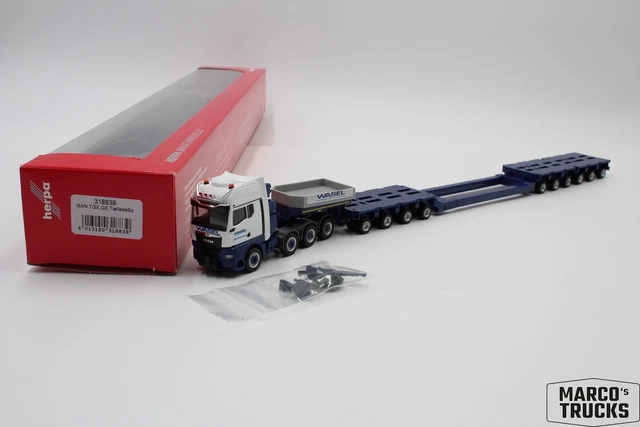 Modell-LKW MAN M2000 Sattelzug – H0 Maßstab 1:87, Oldtimer