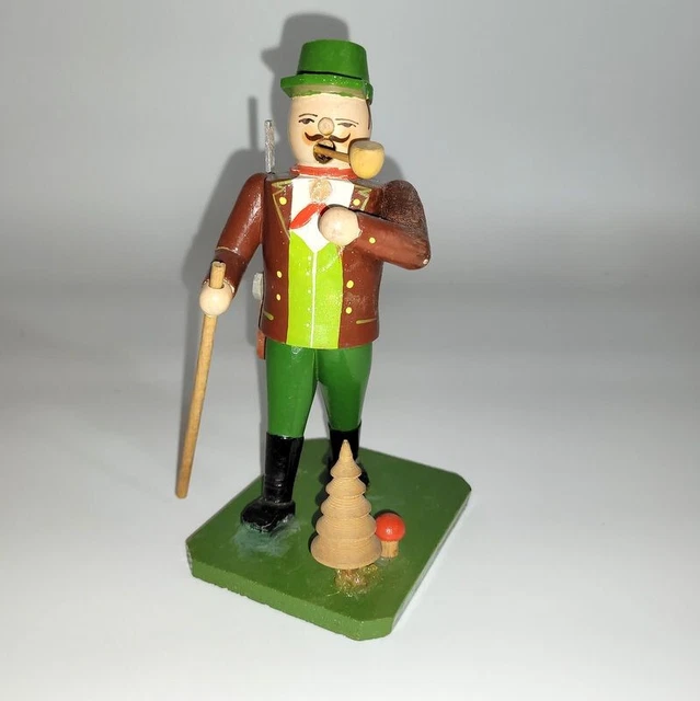 Vintage Erzgebirge altes Räuchermännchen Jäher H 16 cm