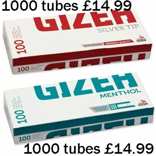 gizeh Make Your Own  FILTER TUBES MENTHOL OR PLAIN King Size Tubing Paper