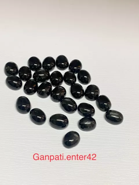 Naturel Noir Étoile Ovale Cabochons 10x8 MM Calibré Taille Libre Gemme E