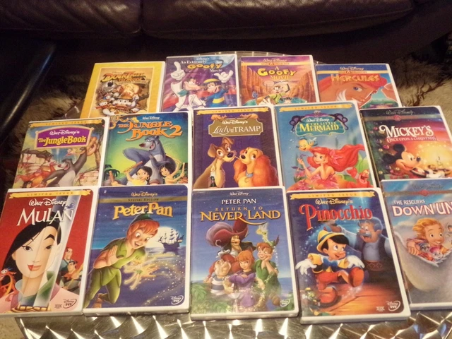 Disney DVD Gold Collection & Limited Edition ANIMATED MOVIES LOT of 14