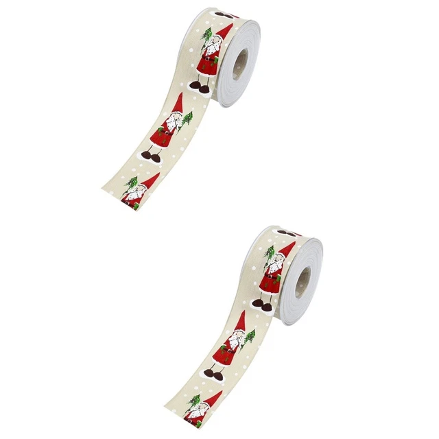 2 rollen von Band Cartoon DIY Geschenk Band Weihnachten Band Verpackung Streifen 12