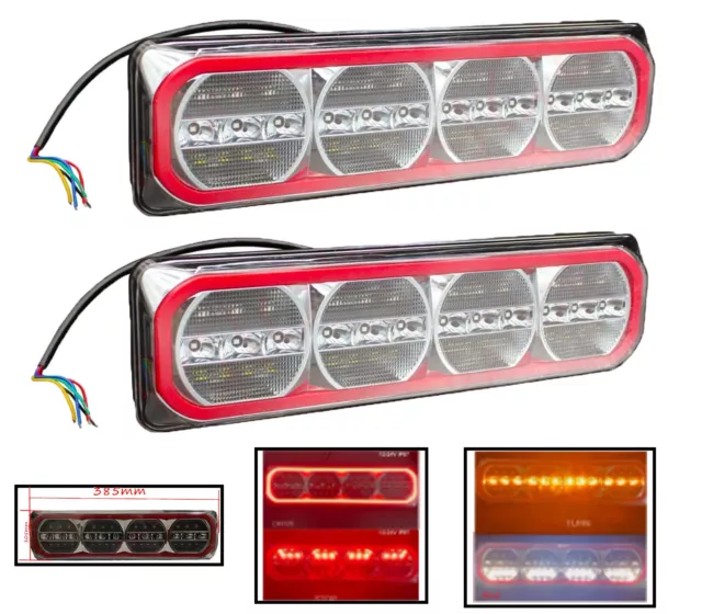 MAXILAMP 4 LED Combination Tail Lights Stop/Tail/ Indicator/Reverse Truck Ute