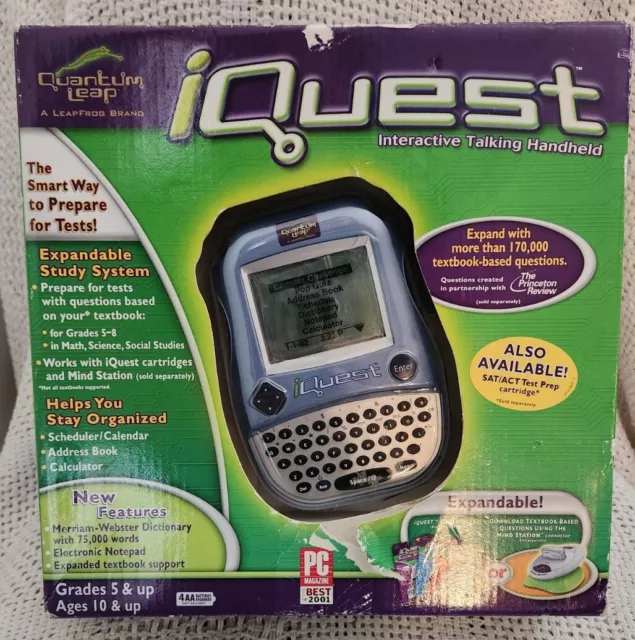 Leap Frog Iquest Handheld With 2 Cartridges Starter Pack and SAT