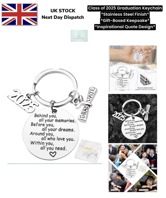 GRADUATION KEYCHAIN CLASS of 2025 Stainless Steel Gift Box ...