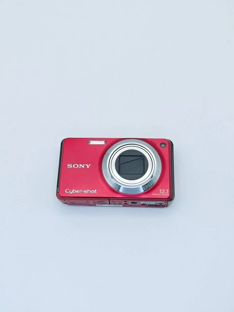 SONY CYBER-SHOT DSC-W270 Red Slim Vintage CCD Camera With 5X