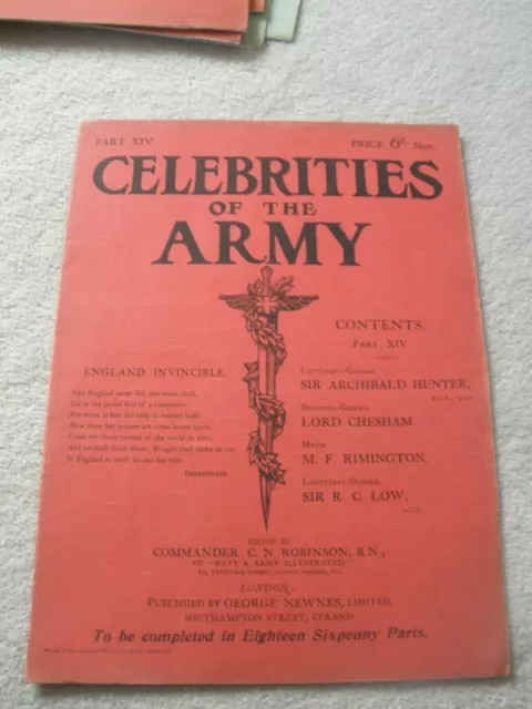 Celebrities of the Army - Comdr C N Robinson RN - Part XIV