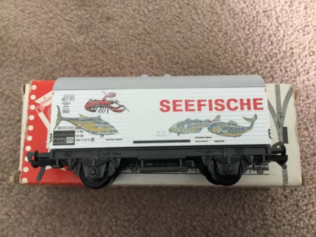 Fleischmann 5042 Seefische Wagon Boxed HO Scale excellent condition Free p&p #57