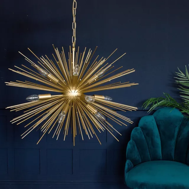 Brass Light Antique Pendant Sputnik Chandelier