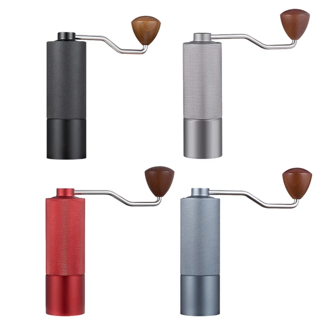 MANUAL COFFEE GRINDER Stainless Steel Burr Portable Hand Crank Coffee ...
