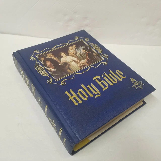HOLY BIBLE MASONIC Freemason Master Reference Edition Vintage Heirloom