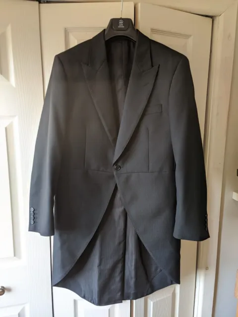 Mens Black Tailcoat Morning Suit Jacket 40R - Never Worn