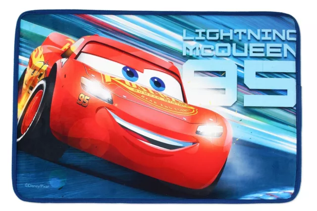 Tapis De Sol Enfant Disney Cars Bleu 40 X 60 Cm