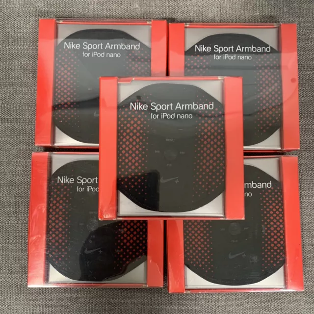 Nike Sport Armband for Apple iPod Nano 1-5 GEN Black & Red MSRP $29.00 5 New