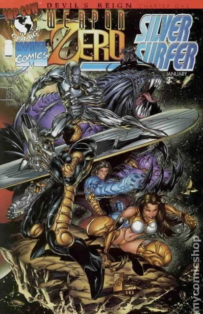 Devil's Reign 1B Silvestri Variant FN 1997 Stock Image