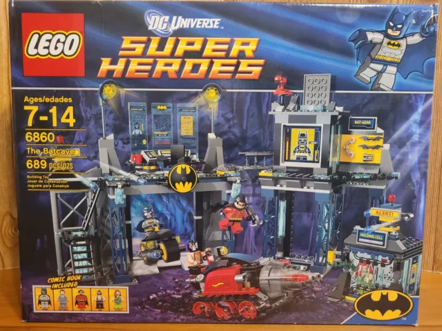 LEGO DC Comics Super Heroes: The Batcave (6860) SEALED see description and pics