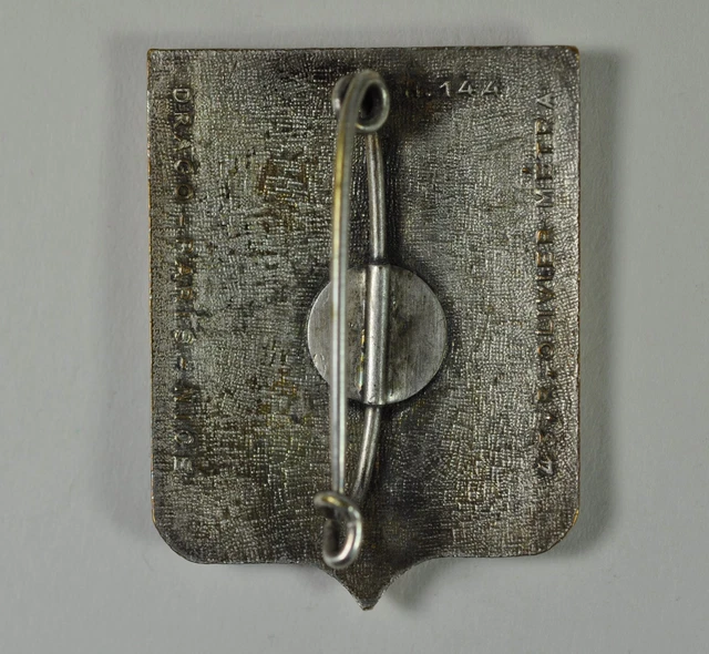 Insigne Militaire France – 33e Division De Dragueurs, Ancre Olivier Métra, Argent, Occasion