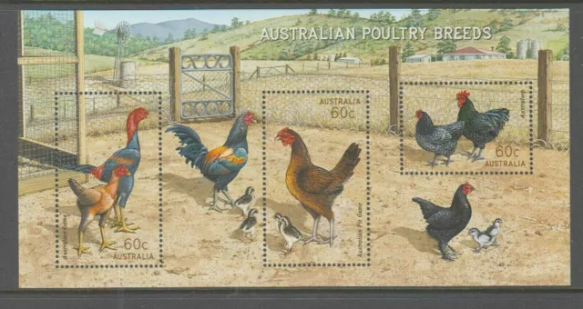 2013 Australian Poultry Breeds Stamp Mini Sheet