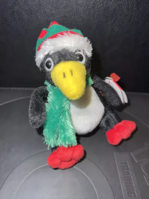 TOBOGGAN the Penguin 2004 TY Jingle Beanie Collection 6" Plush Stuffed Toy