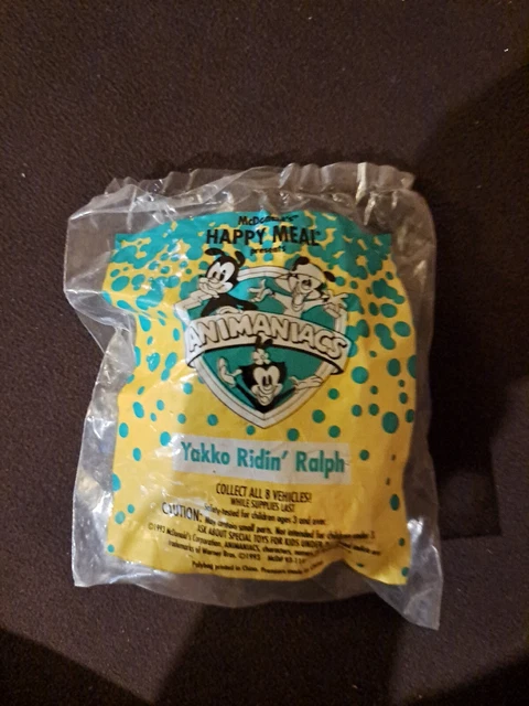 Animaniacs Yakko Ridin' Ralph McDonald's Happy Meal Toy 1993 Vintage Warner Bros