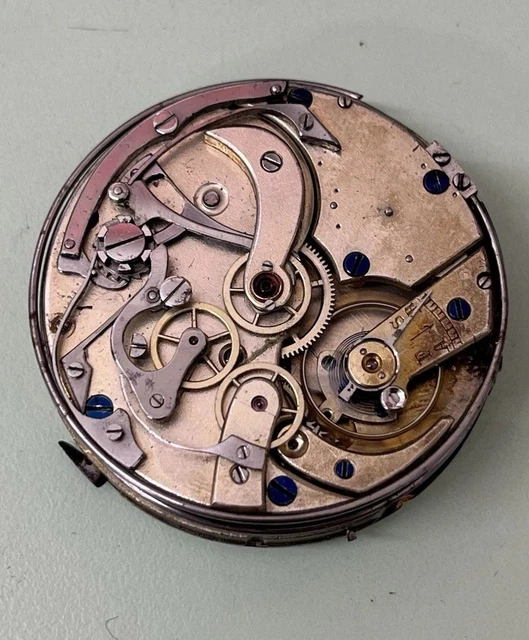 Mouvement Ancien De Montre à Gousset Suisse 40mm - Quart Répétition, Remontage Clé, Haute Qualité, Pour Restauration