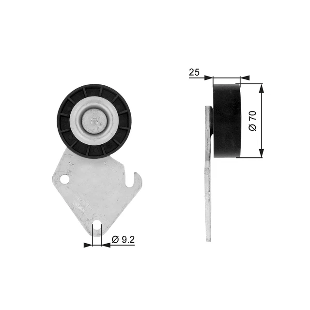GALET ENROULEUR (COURROIE D'ACCESSOIRE) PEUGEOT 406 COUPé 2.0 16V,406 2.0 16V