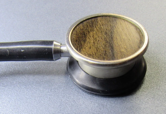Old Vintage Doctor Classic Stethoscope with black Tubes 1950's  USSR #23923 2