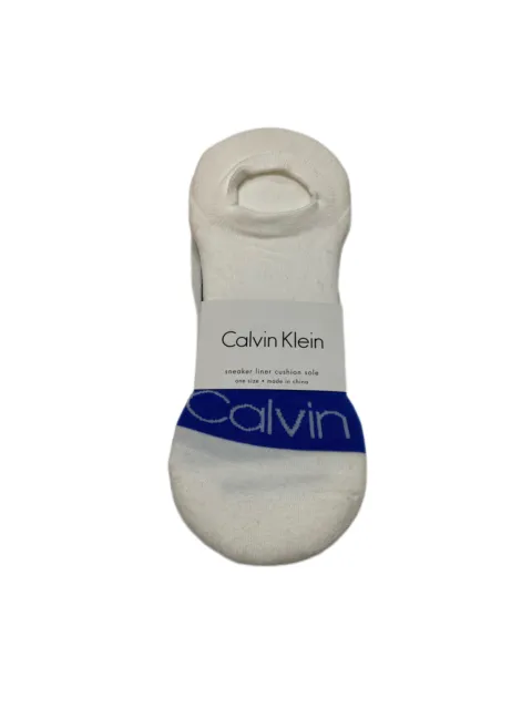 Calvin Klein Men's 2 Pair Multicolor Sneaker Liner Socks Sz 7-12 NWT
