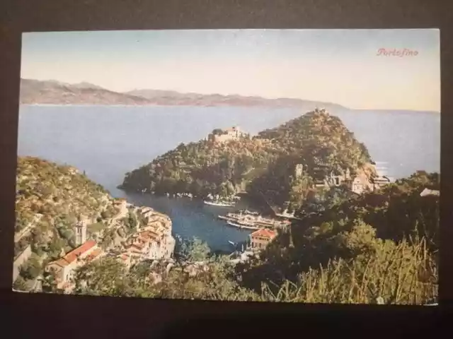 Cartolina Portofino panorama Barche G667