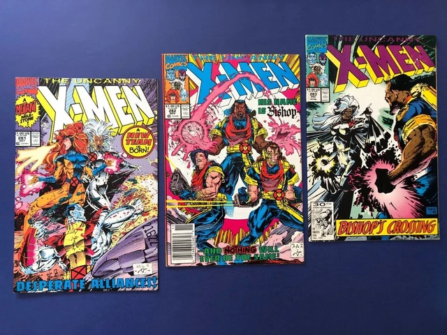 UNCANNY X-MEN # 281 282 283 (1991) 1st App Trevor Fitzroy & Bishop 1st Print VF