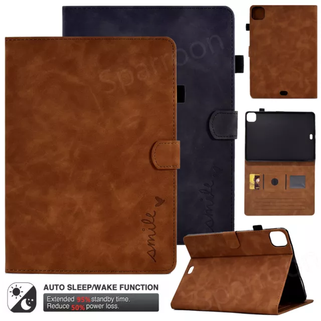 Schutz Hülle für iPad 10/9/8/7/6/5th Gen Air 5/4/3/2 Pro Leder Etui Tasche Cover