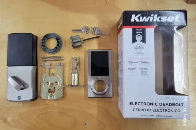 Kwikset 275CNT 15 Sliding Cavity Door Lock Electronic Deadbolt Keyless USED