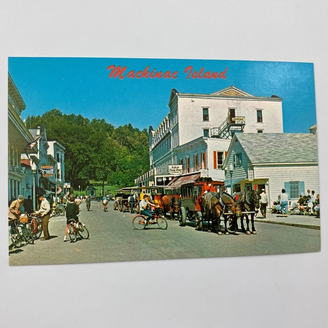 Postcard John Jacob Astor's Fur Company Mackinac Island Michigan B711F