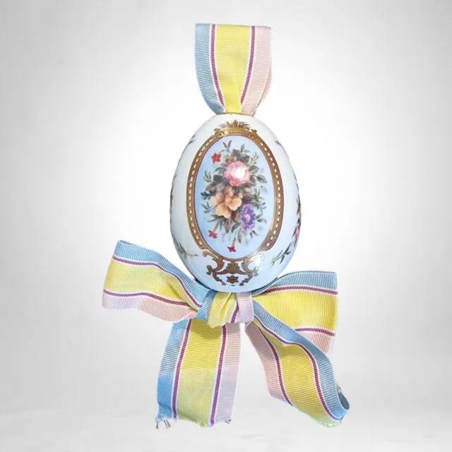 Huevo De Pascua Presentación Porcelana Imperial Rusa
