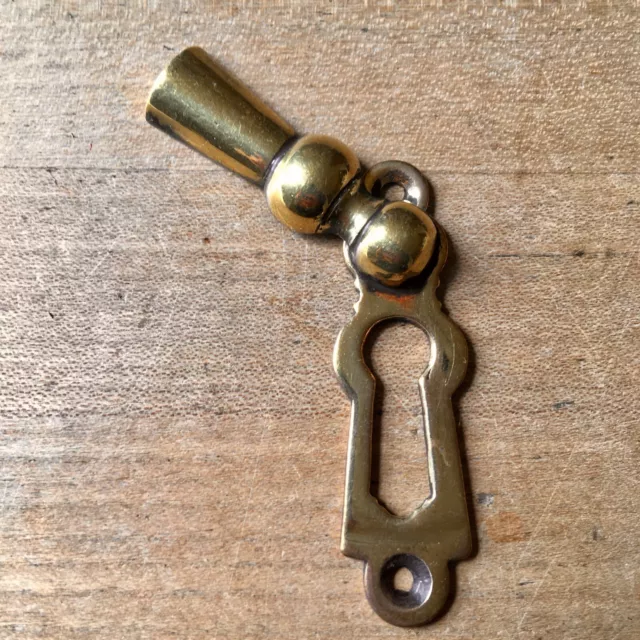 Antique Beehive Escutcheon Keyhole Brass Vintage Door Hardware Victorian Old