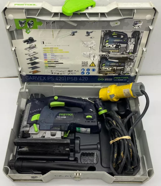 Festool PSB 420 EBQ Corded Electric Jigsaw 110v (WORKS BUT READ DESCRIPTION!)