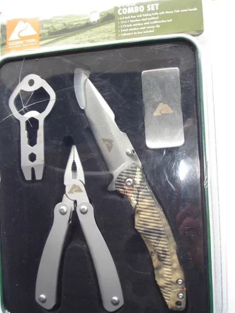 OZARK TRAIL 2 Piece Combo Set With Knife, Stainless $12.99