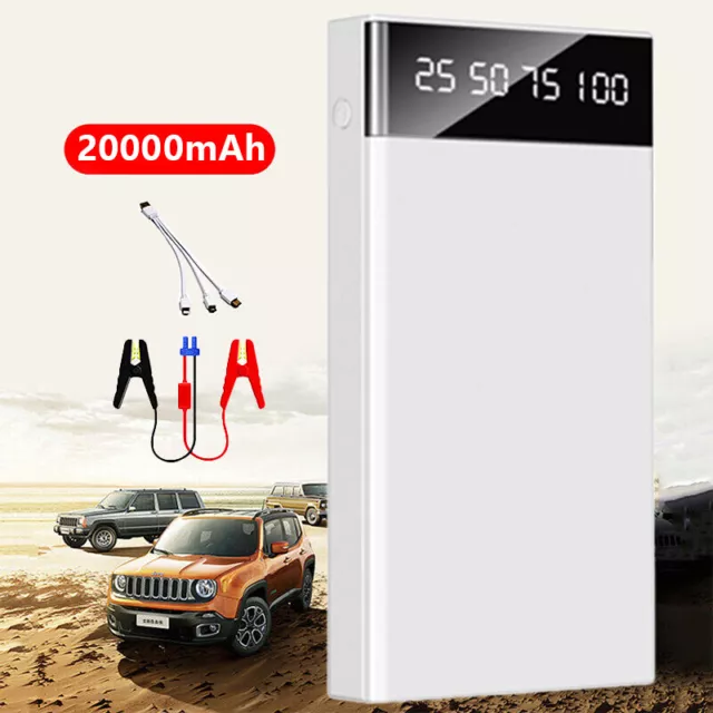 20000mAh USB Car Jump Starter Pack Booster Battery Charger Power Bank uk