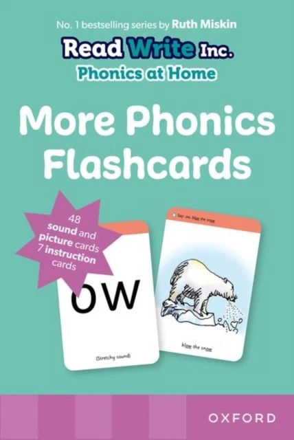 READ WRITE INC. Phonics: More Phonics Flashcards by Ruth Miskin (Cards ...