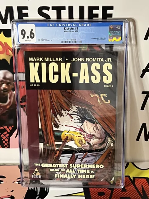 Kick-Ass 1 Cgc 9.6 W Pgs V1! 1St Appearance Of Kick-Ass!! Beautiful! Looks Nicer